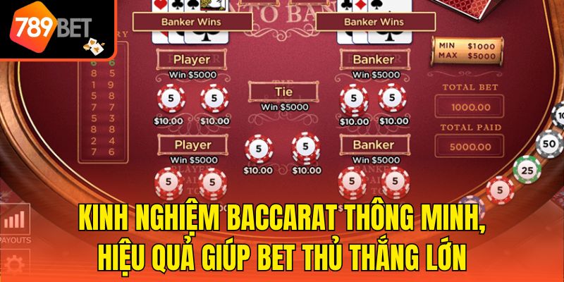 Kinh Nghiệm Baccarat Thông Minh, Hiệu Quả Giúp Bet Thủ Thắng 1 Kinh Nghiệm Baccarat Thông Minh, Hiệu Quả Giúp Bet Thủ Thắng Lớn